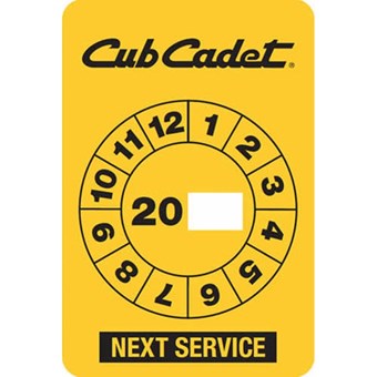 Nálepka servis Cub Cadet