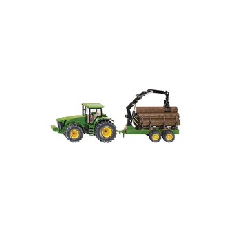 Traktor John Deere 8430 lesnický s přívěsem model hračka