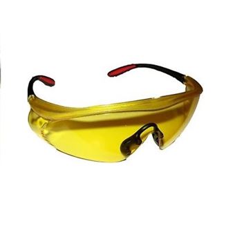 Brýle ochranné žluté OREGON černo červené rámečky