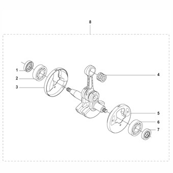 Vložka kliky Husqvarna 535RX