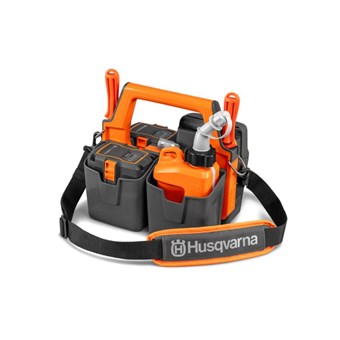 Nosič  na Lion baterie Power Case Husqvarna vybavený