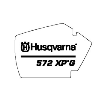 Nálepka kryt starteru Husqvarna  572XPG