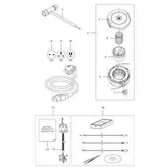 Čep strunové hlavy T25B Husqvarna Acu
