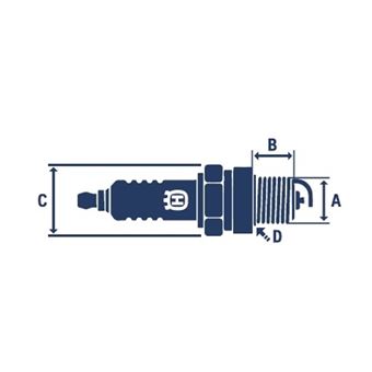 Svíčka zapalovací Husqvarna HQT-6 Resistor - W  SV