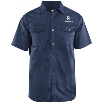 Košile krátký rukáv Husqvarna  modrá Navy