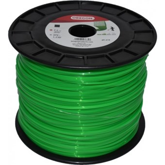 Struna žací čtverec 2,4mm x 375m Oregon zelená Quadra