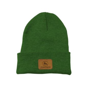Čepice zimní pletená John Deere zelená