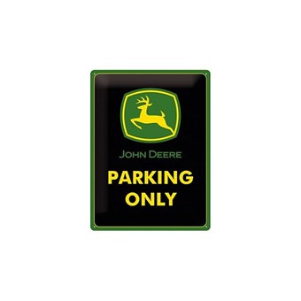 Cedule kovová John Deere - Parking Only JD - velká