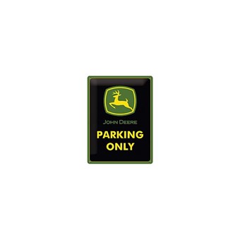 Cedule kovová John Deere - Parking Only JD malá