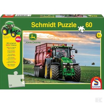 Puzzle traktor John Deere 8370R Schmidt 60ks + model SIKU