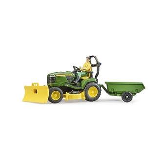 Traktor zahradní John Deere X900 s přívěsem 1/16